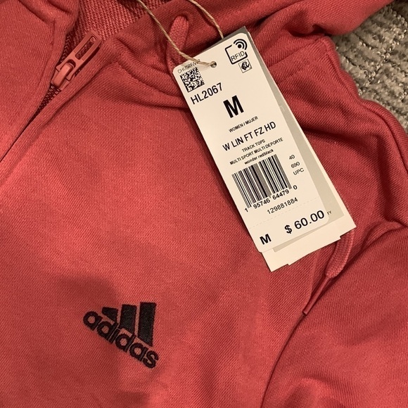 Adidas Hoodie with Logo on Sleeve - Picture 2 of 3